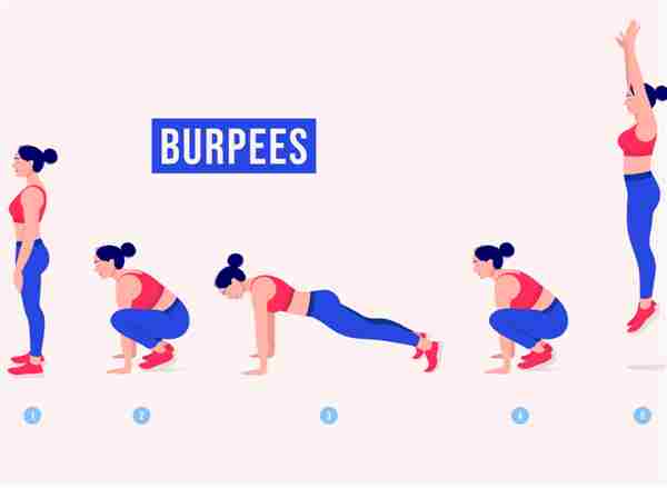 3. Burpees rápidos y eficaces