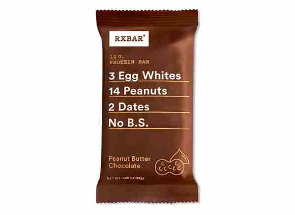 1. Chocolate con mantequilla de maní RxBar