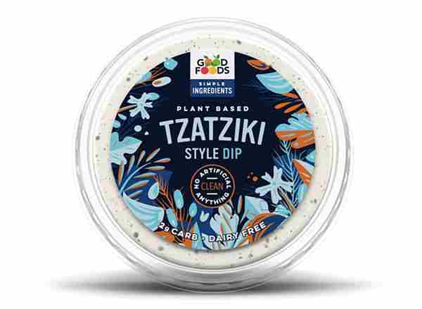 12. Dip estilo tzatziki a base de plantas de Good Foods