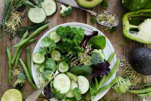 Verduras de hoja verde