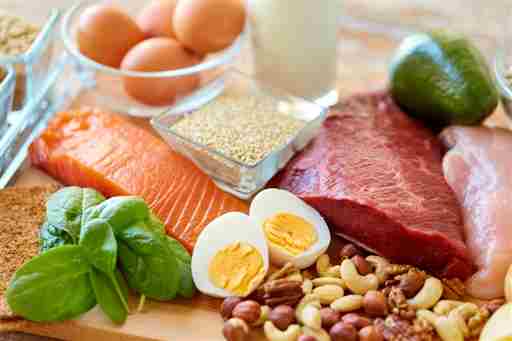 Proporcionado por ¡Hola! Canadá Proteínas como el salmón, las carnes rojas magras, el pollo y los huevos ayudarán a controlar el aumento de peso en la menopausia
