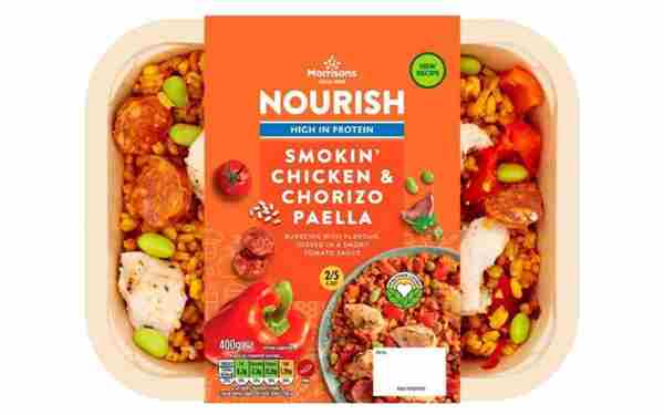 Paella Nourish, Smokin' de pollo y chorizo de Morrison's