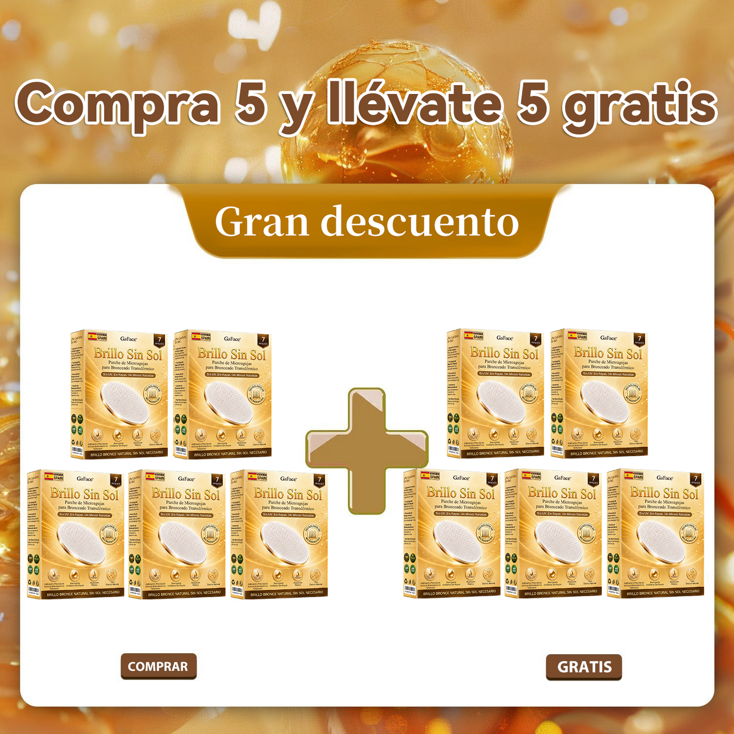 🌞🍑Gaface®| Consigue un bronceado natural y radiante sin sol con nuestra tecnología transdérmica.