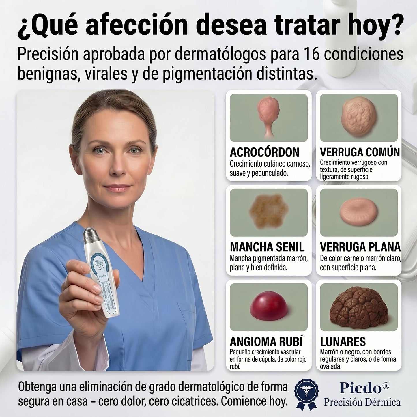 𝐏𝐢𝐜𝐝𝐨® 🚢Borrador de Verrugas y Manchas en 7 Días (𝐀𝐩𝐥𝐢𝐜𝐚𝐝𝐨𝐫 𝐫𝐨𝐥𝐥-𝐨𝐧: 𝐬𝐢𝐧 𝐝𝐨𝐥𝐨𝐫 𝐧𝐢 𝐜𝐢𝐜𝐚𝐭𝐫𝐢𝐜𝐞𝐬)✨