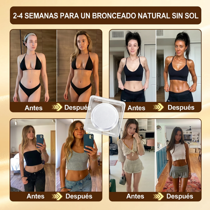 🌞🍑Gaface®| Consigue un bronceado natural y radiante sin sol con nuestra tecnología transdérmica.