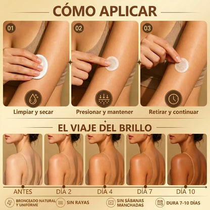 🌞🍑Gaface®| Consigue un bronceado natural y radiante sin sol con nuestra tecnología transdérmica.